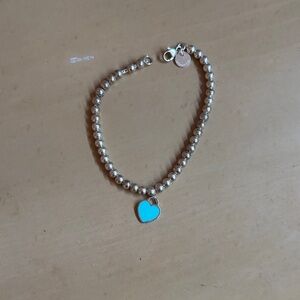 Tiffany & Co. Return to Tiffany Silver Bracelet with Turquoise Heart Charm